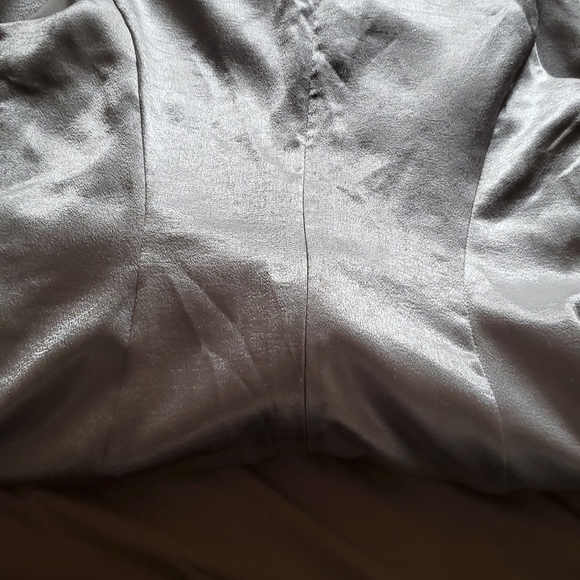 Adrianna Papell Sillver Midi Dress Size 6 - Picture 3 of 5